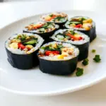 Homemade Veggie Kimbap with Bean Sprouts photo