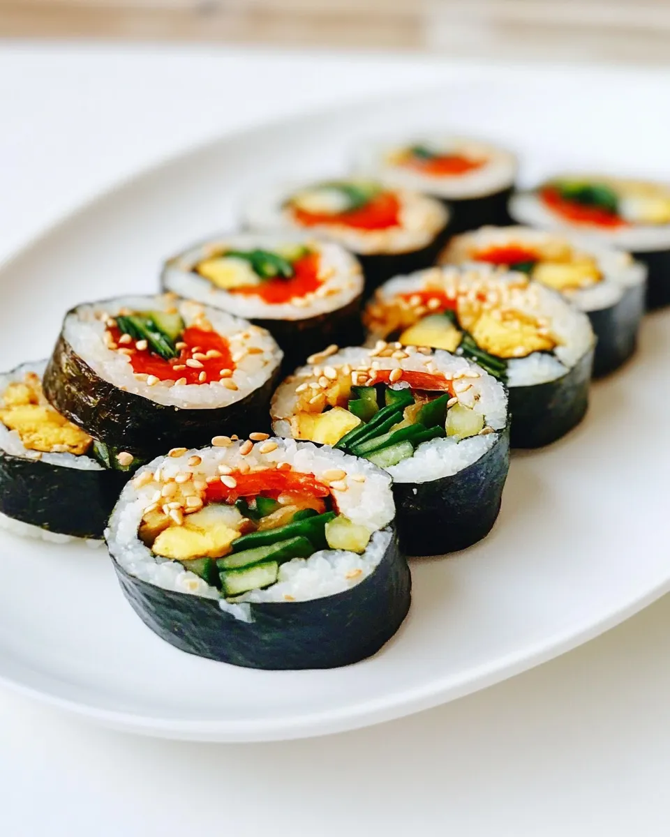 Easy Veggie Kimbap with Bean Sprouts picture