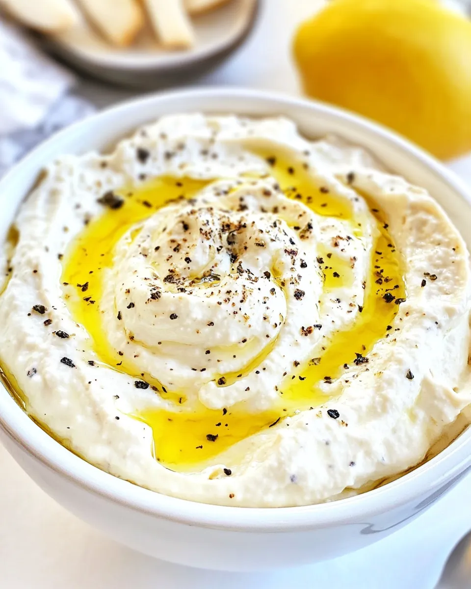 Delicious Whipped Ricotta Dip shot