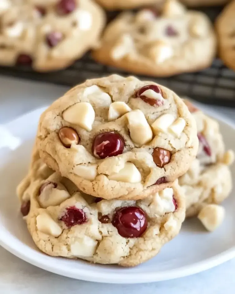 Homemade White Chocolate Cherry Macadamia Nut Cookies photo