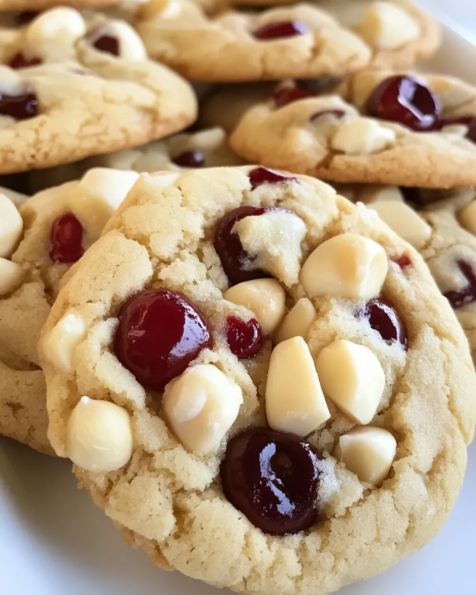 Easy White Chocolate Cherry Macadamia Nut Cookies picture