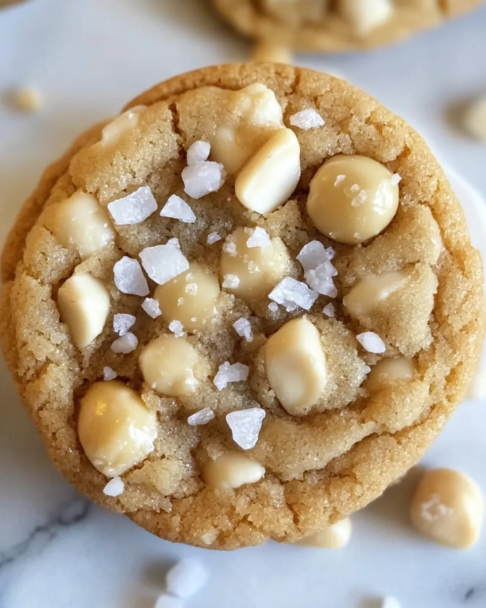 Classic White Chocolate Macadamia Nut Cookies with Sea Salt image