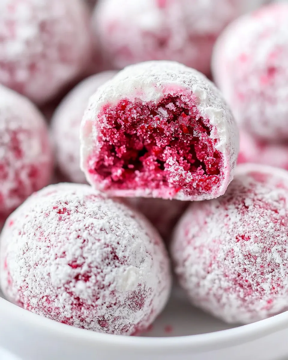 Delicious White Chocolate Raspberry Truffles image