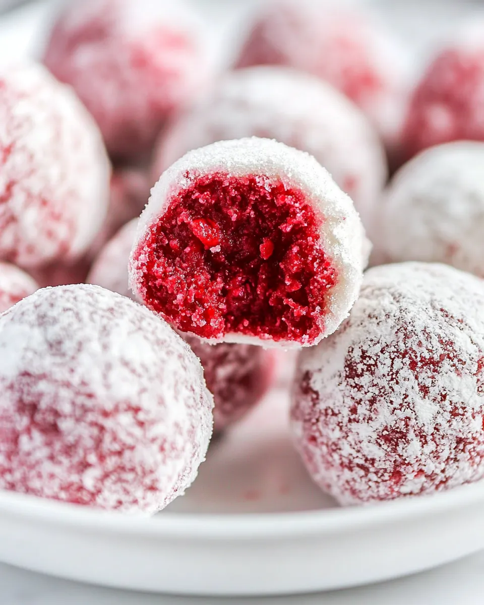 Classic White Chocolate Raspberry Truffles picture