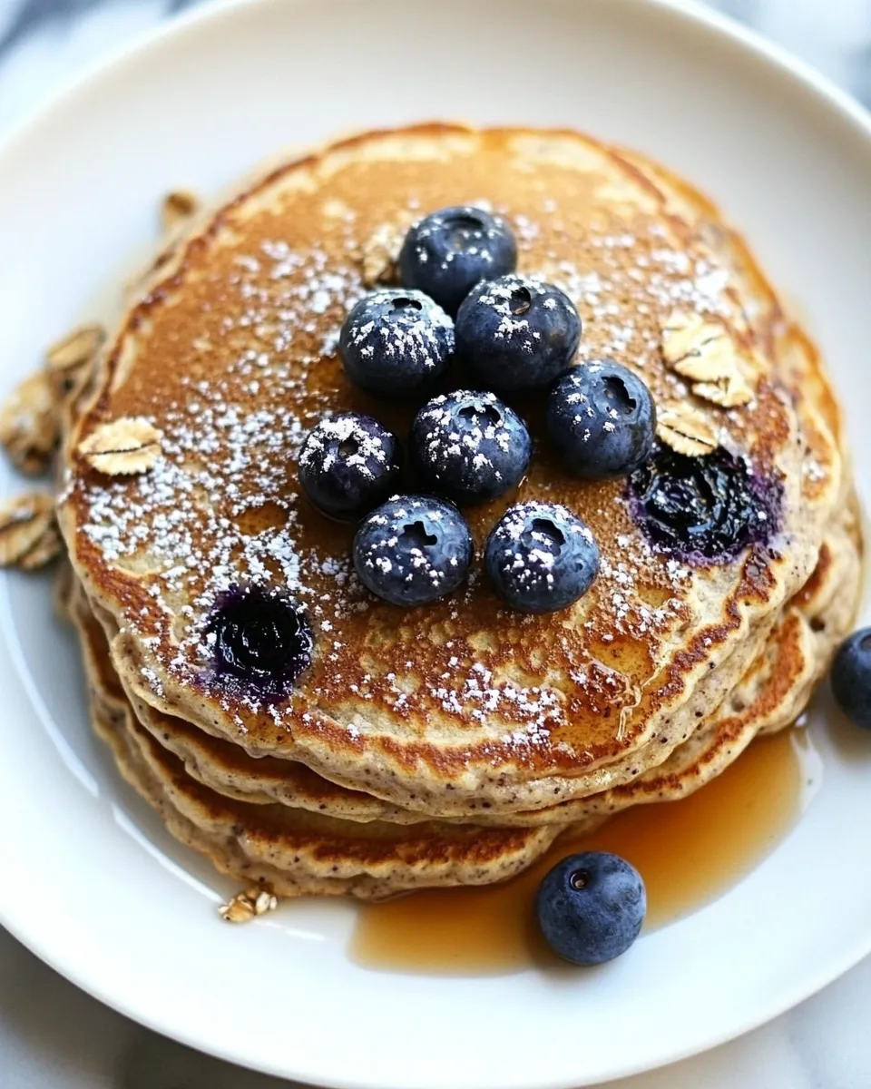 Classic Whole Wheat Blueberry Granola Pancakes image