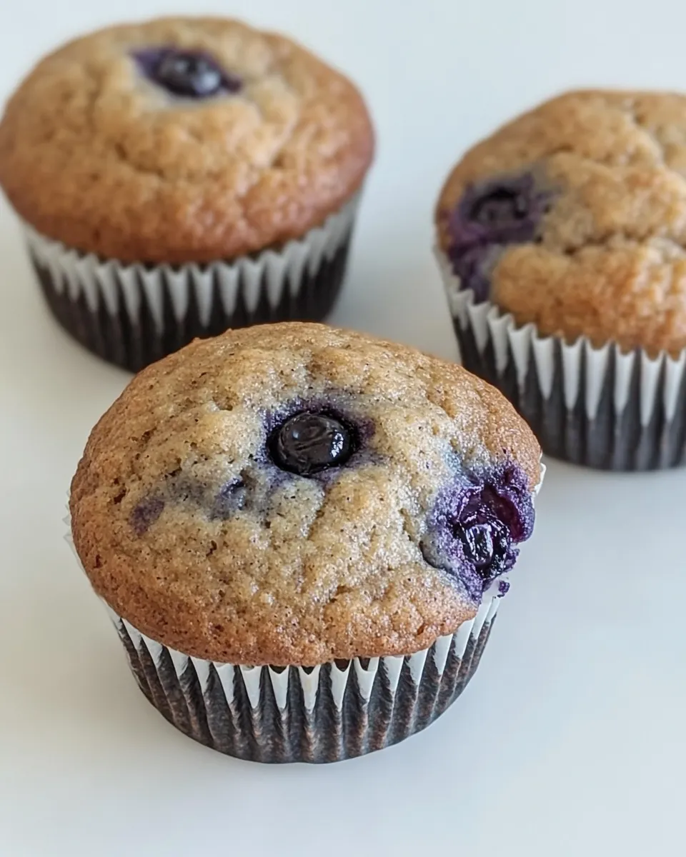 Homemade Whole Wheat Blueberry Muffins photo