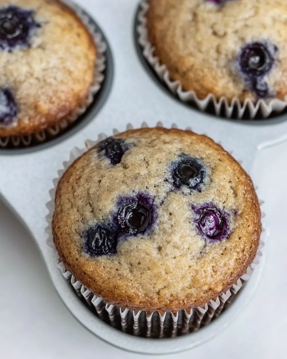 Easy Whole Wheat Blueberry Muffins recipe photo