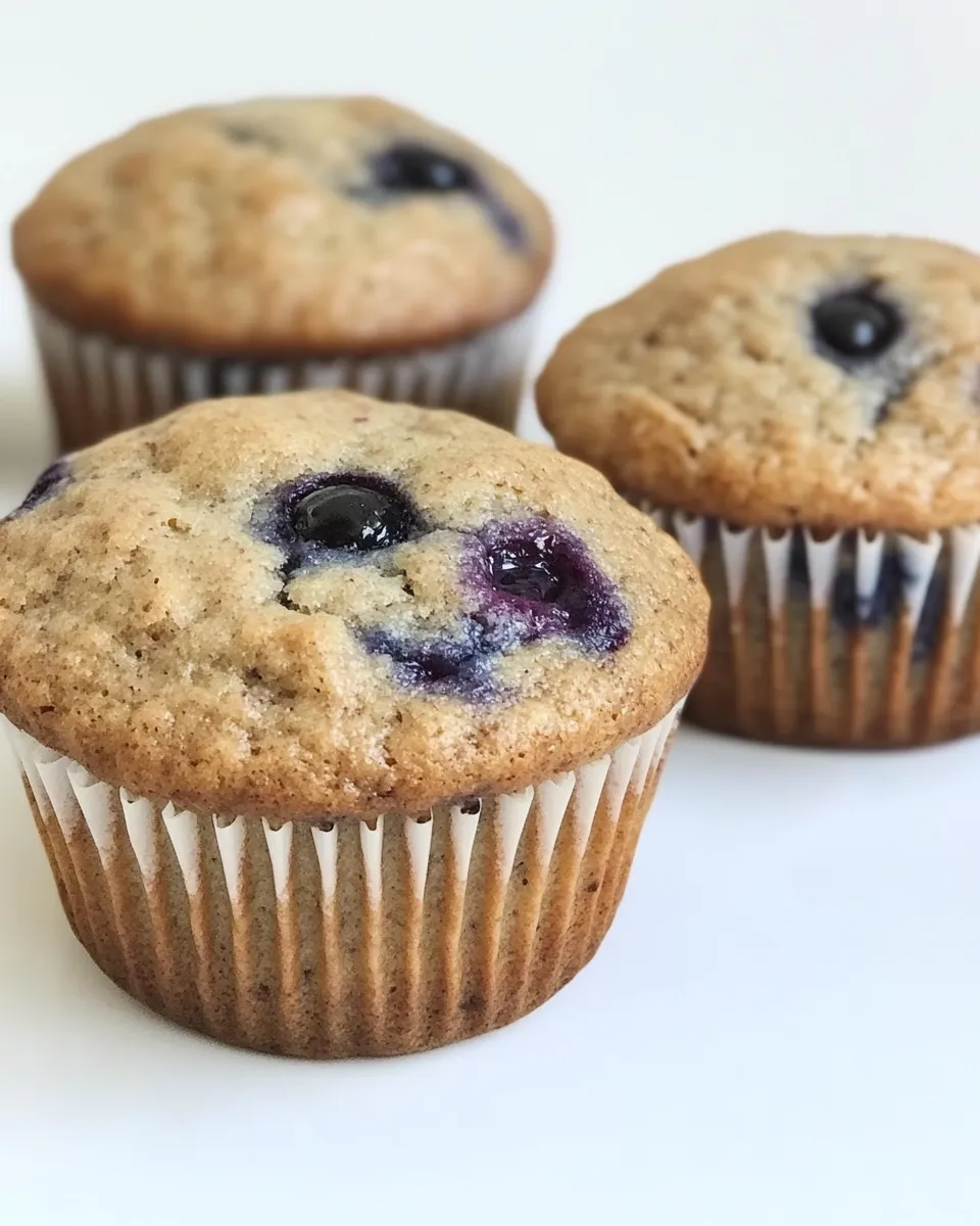 Delicious Whole Wheat Blueberry Muffins shot