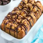 Homemade chocolate stuffed Peanut Butter Monkey Bread Loaf photo